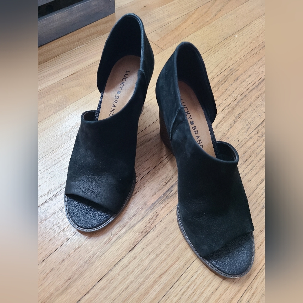 Lucky Brand Lyssa Black Nubuck